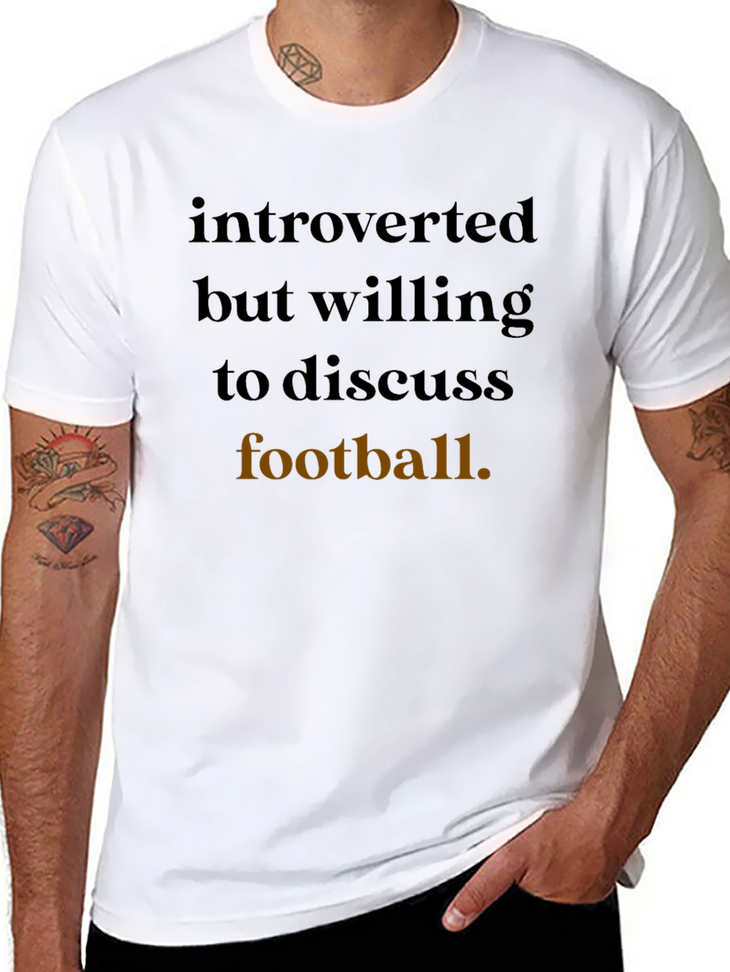 Introverted Football Fan T-Shirt