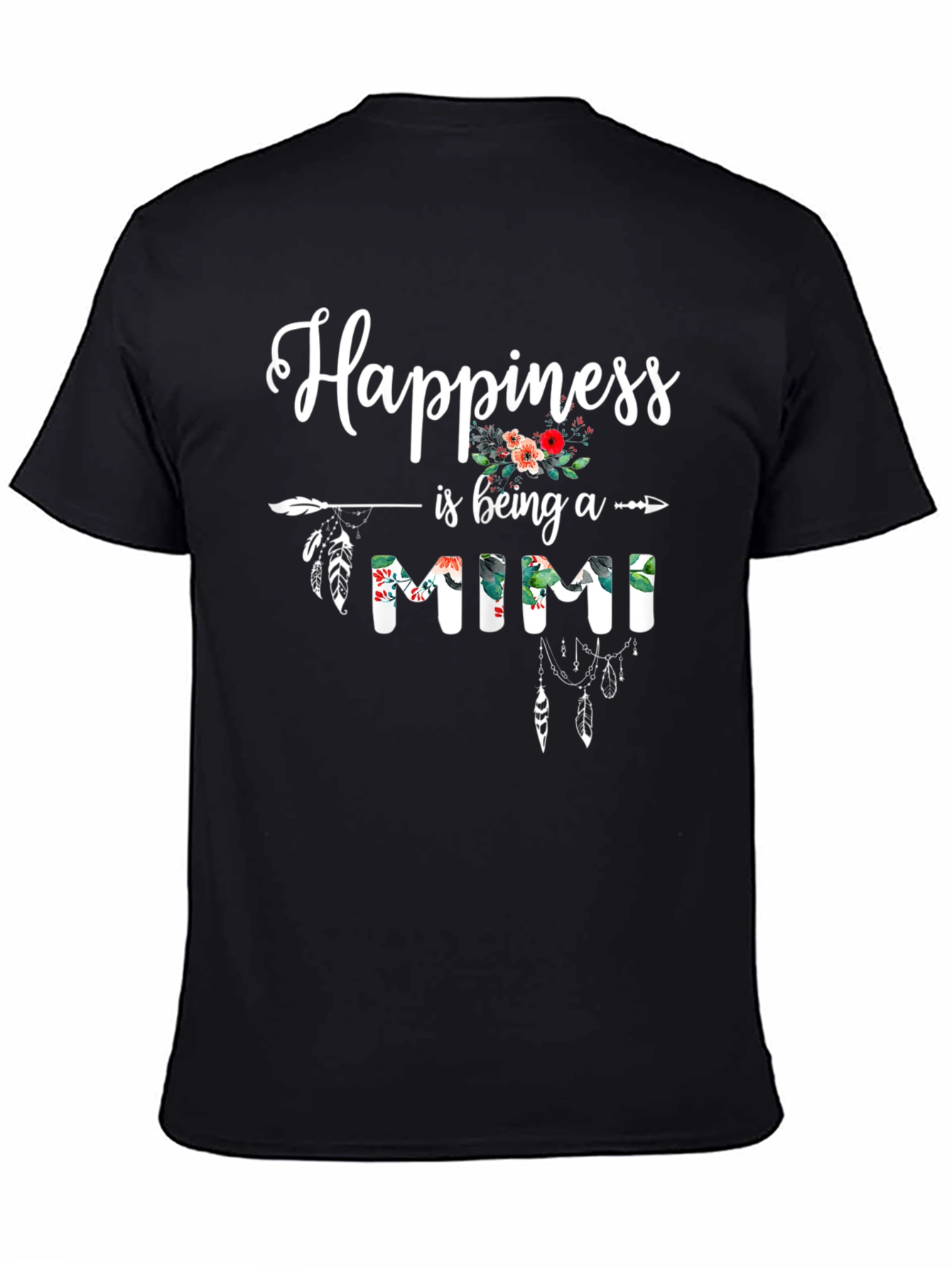 Happiness is being a Mimi Black T-Shirt