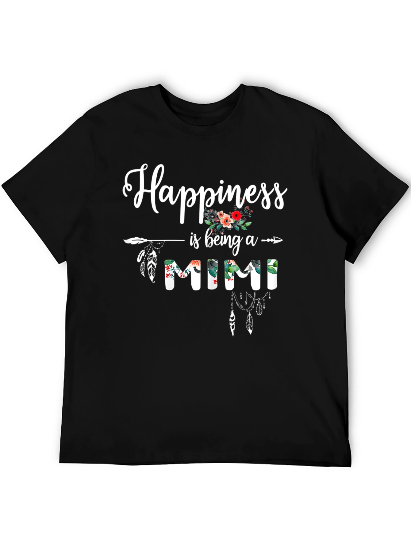 Happiness is being a Mimi Black T-Shirt