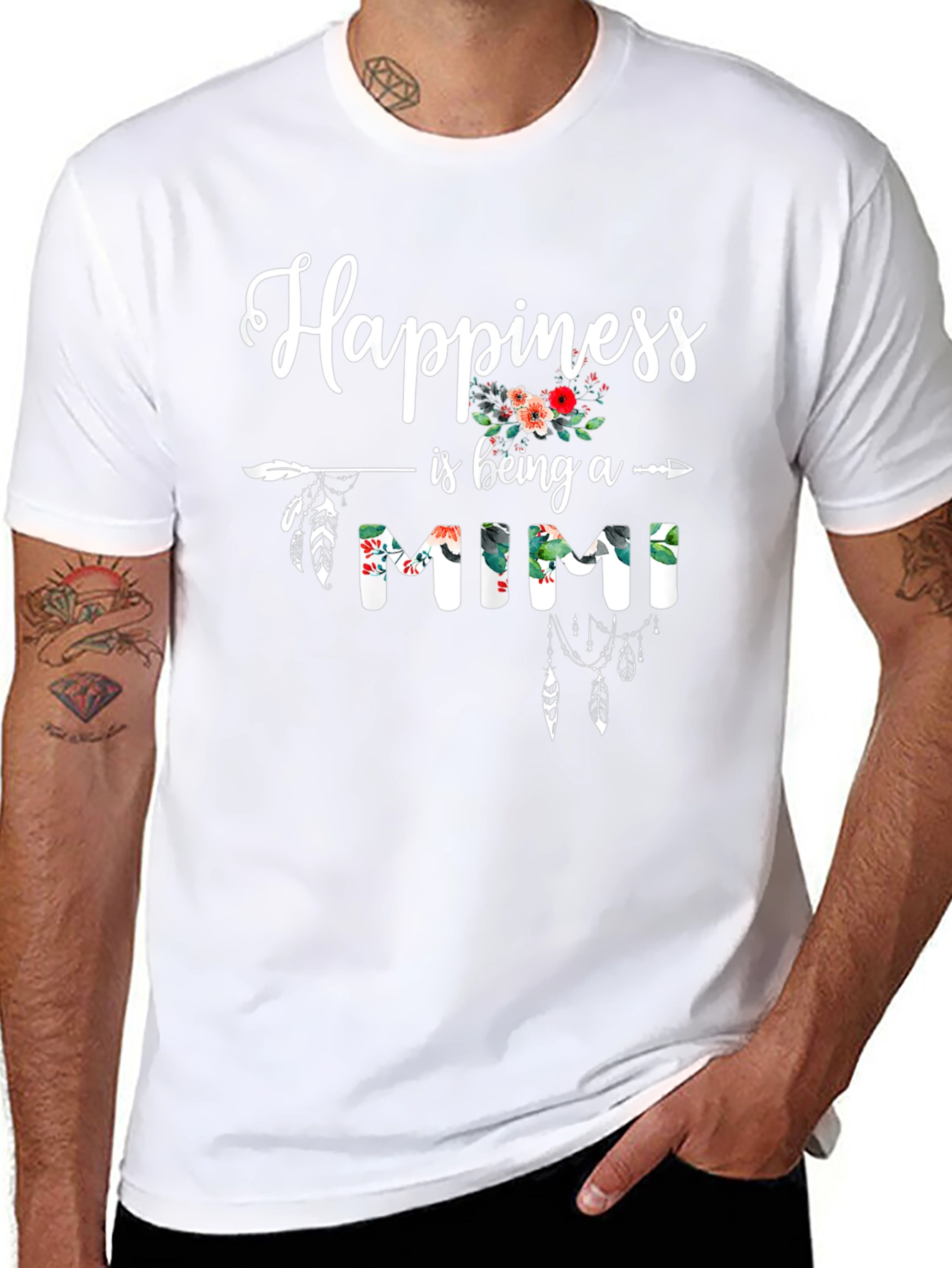 Happiness is being a Mimi Black T-Shirt