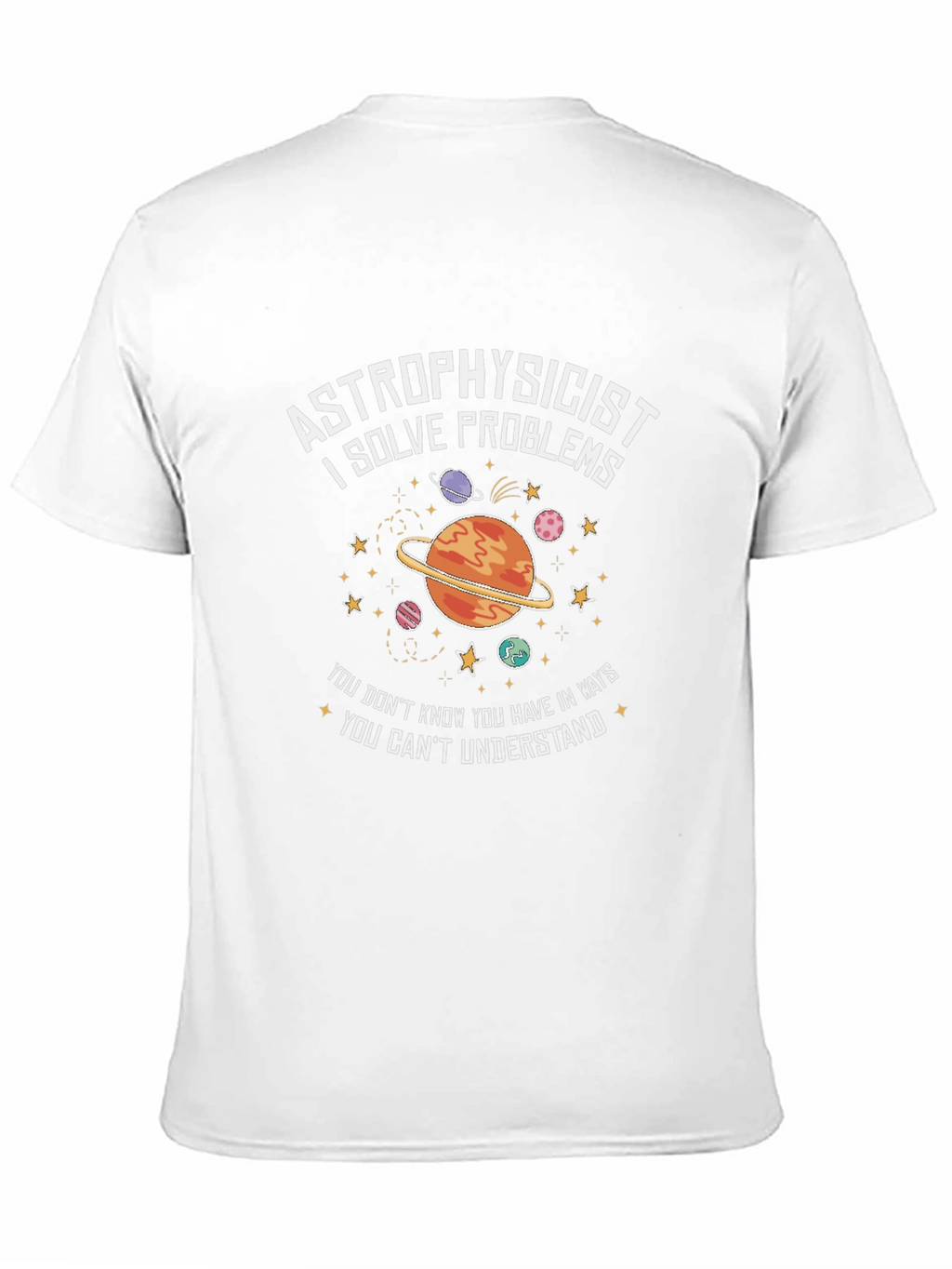 Astrophysicist Problem Solver Black T-Shirt