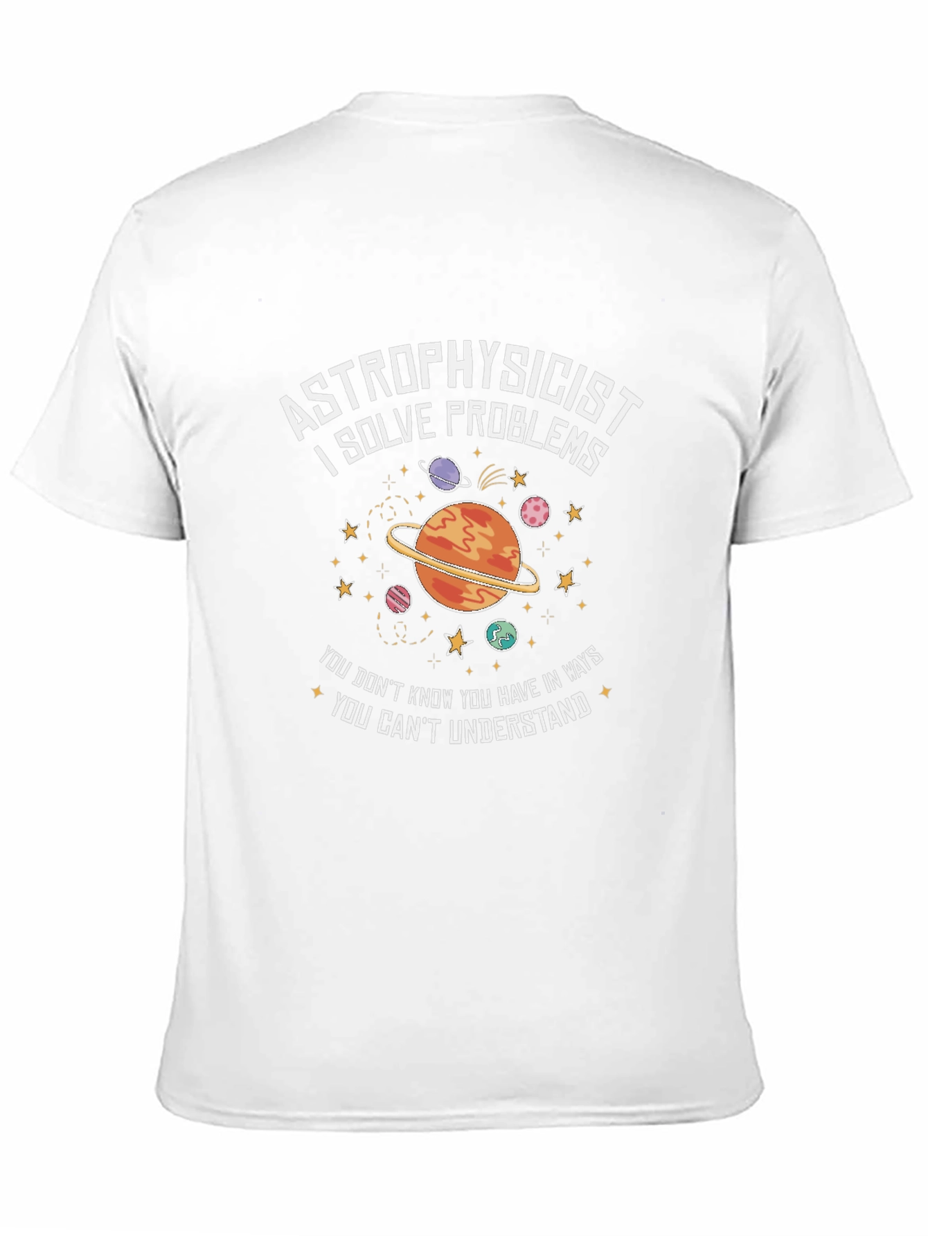 Astrophysicist Problem Solver Black T-Shirt