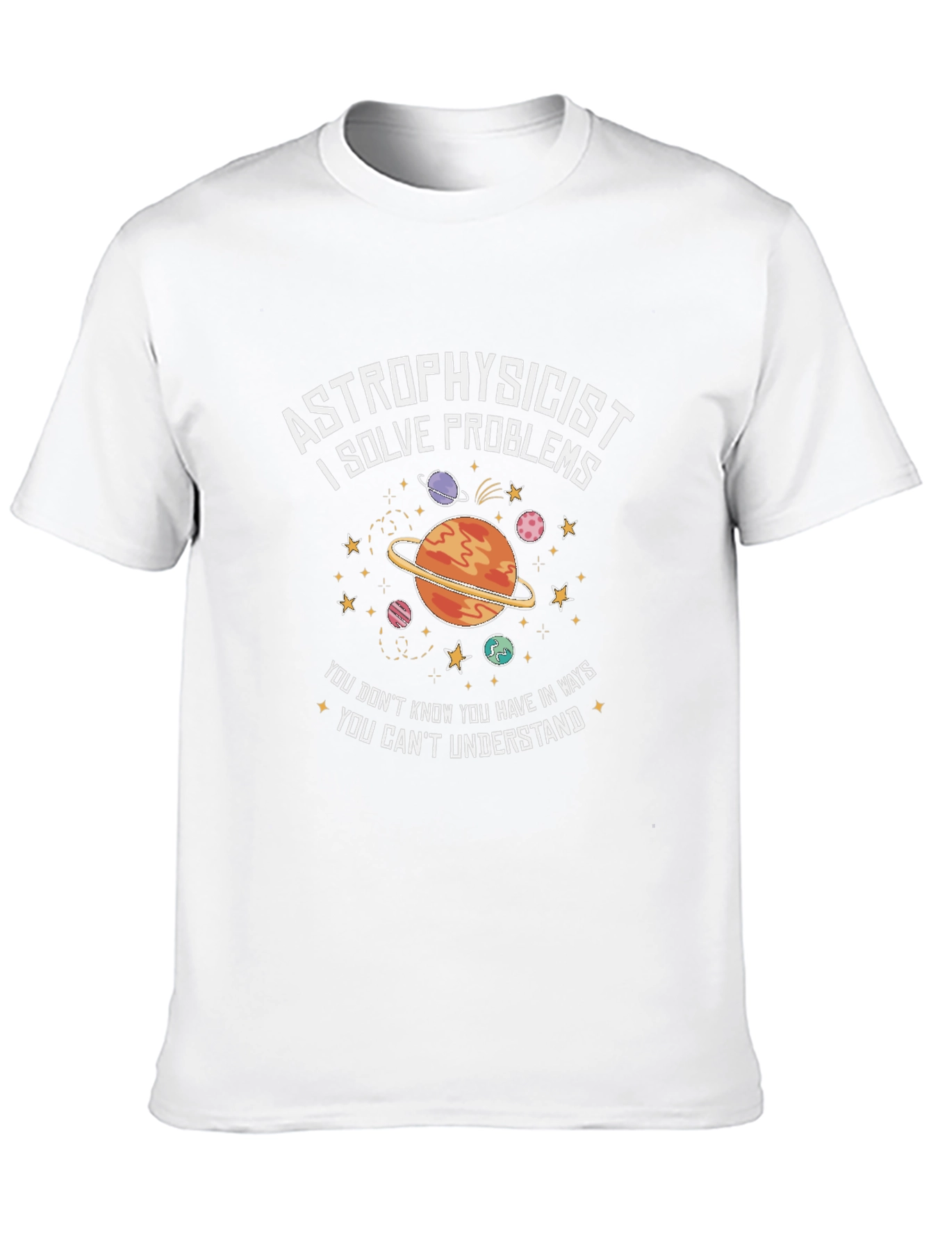 Astrophysicist Problem Solver Black T-Shirt