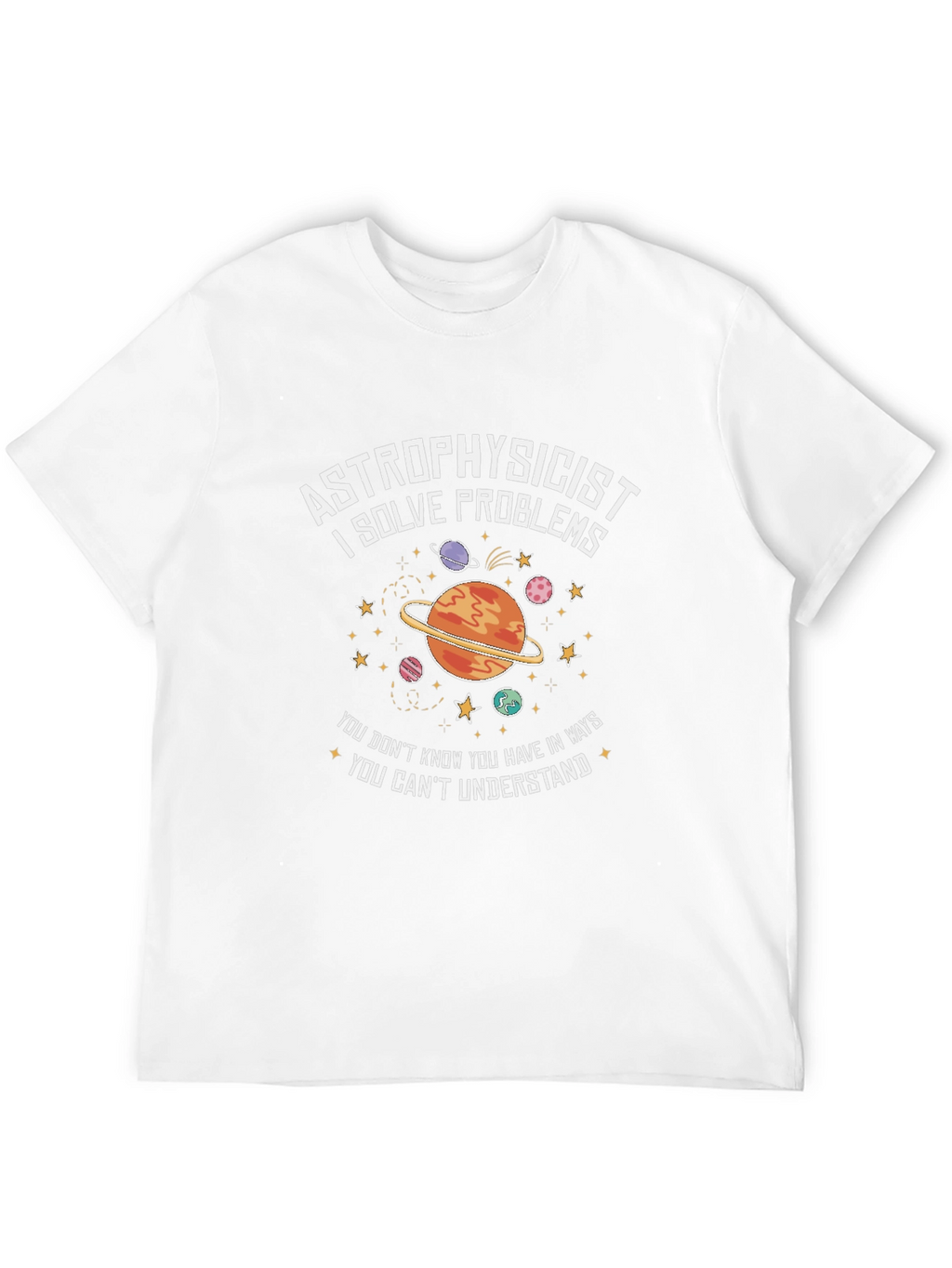 Astrophysicist Problem Solver Black T-Shirt