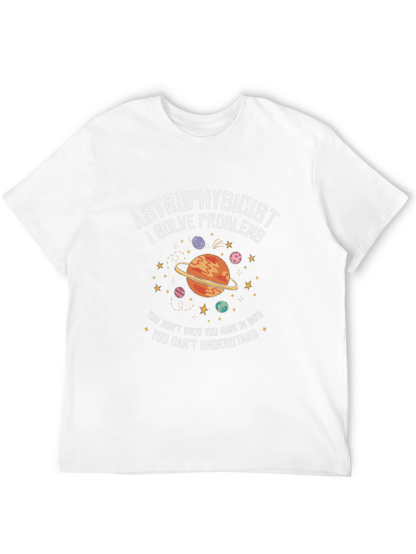 Astrophysicist Problem Solver Black T-Shirt