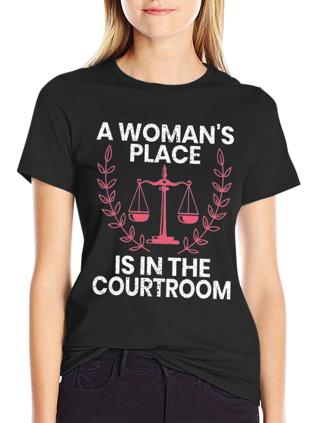 A Womans Place T-Shirt - Courtroom Design