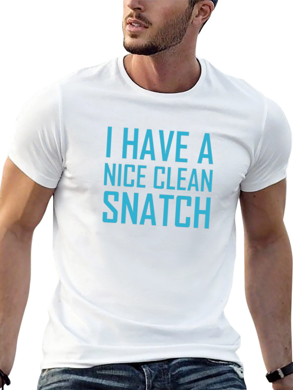 Funny Weightlifting T-Shirt - Clean Snatch