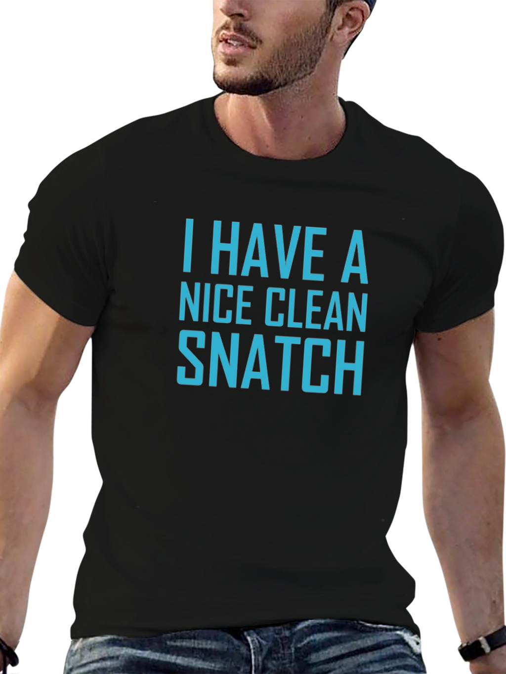 Funny Weightlifting T-Shirt - Clean Snatch