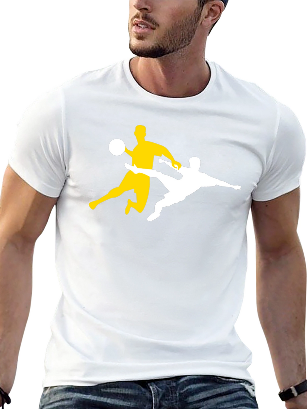 Soccer Players Black T-Shirt