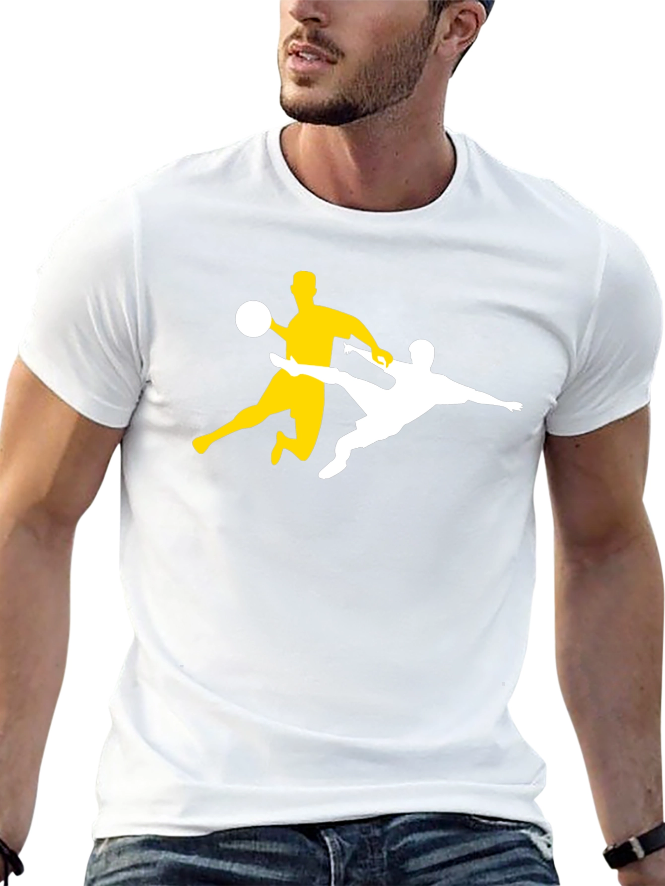 Soccer Players Black T-Shirt