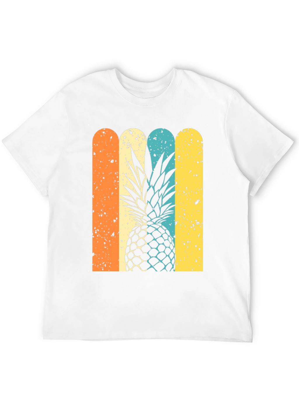 Retro Pineapple Graphic Tee - Stylish Unisex T-Shirt
