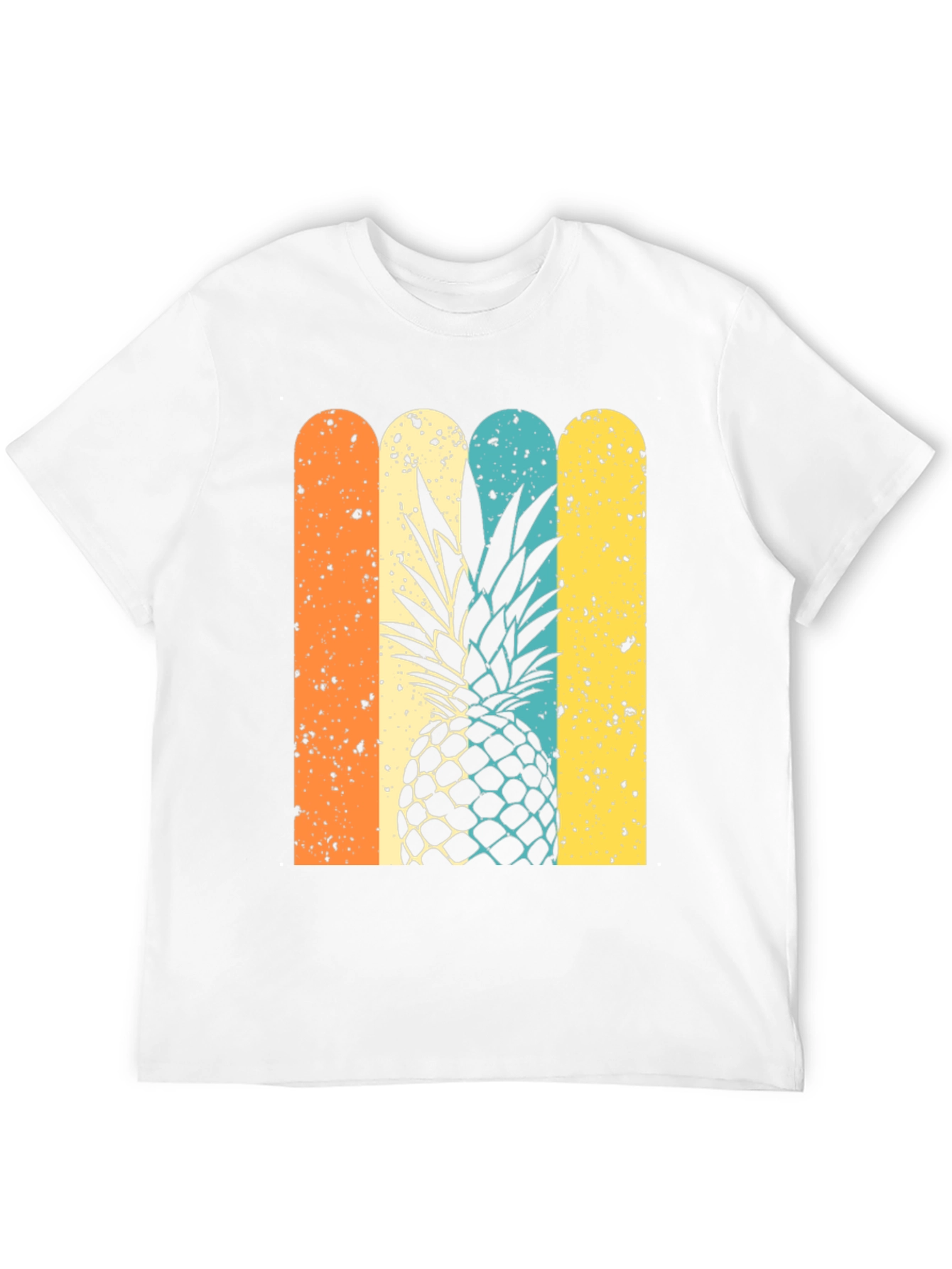 Retro Pineapple Graphic Tee - Stylish Unisex T-Shirt