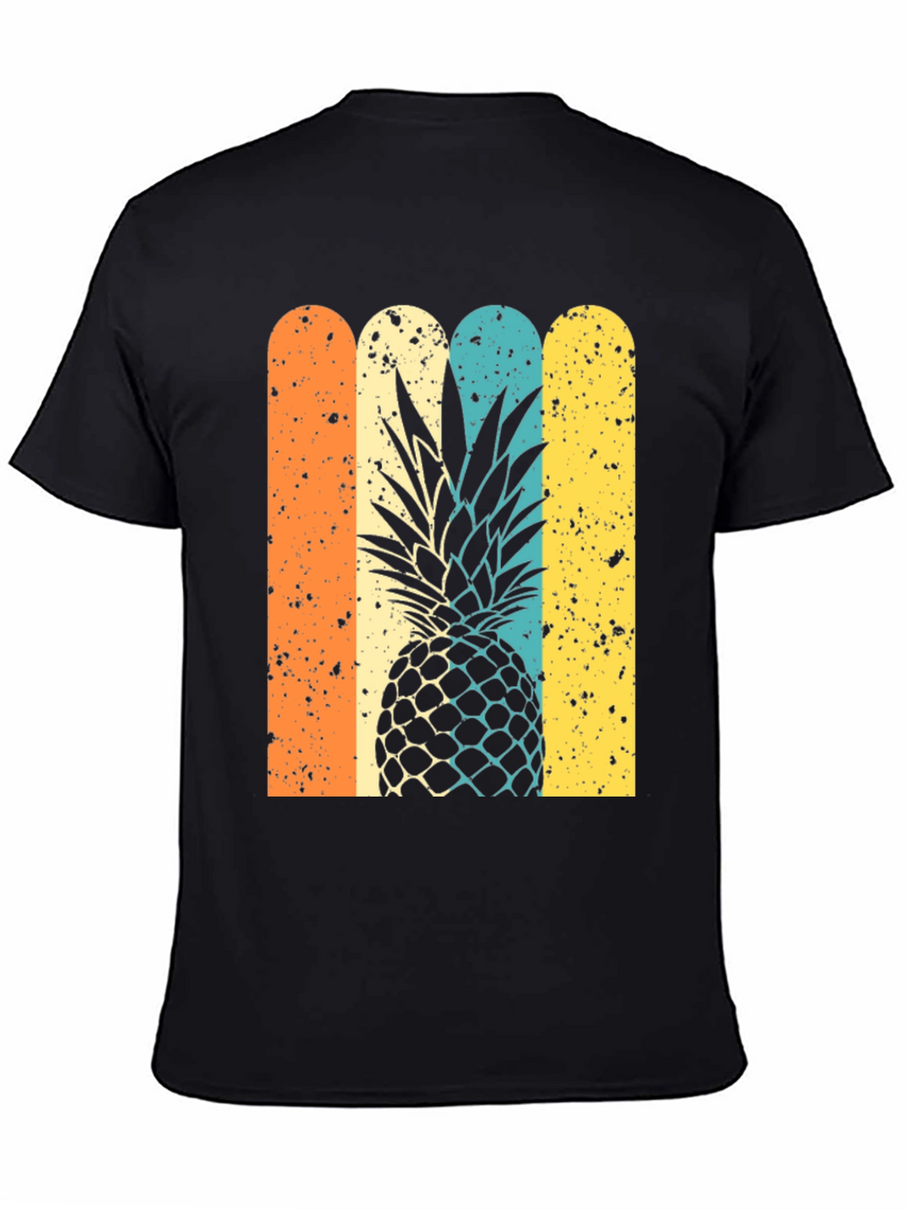 Retro Pineapple Graphic Tee - Stylish Unisex T-Shirt