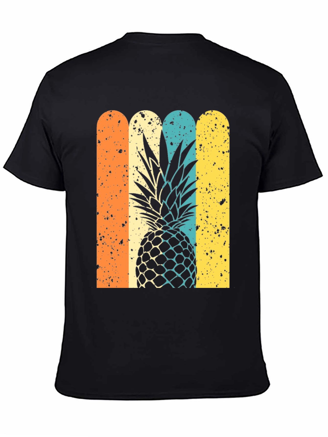 Retro Pineapple Graphic Tee - Stylish Unisex T-Shirt