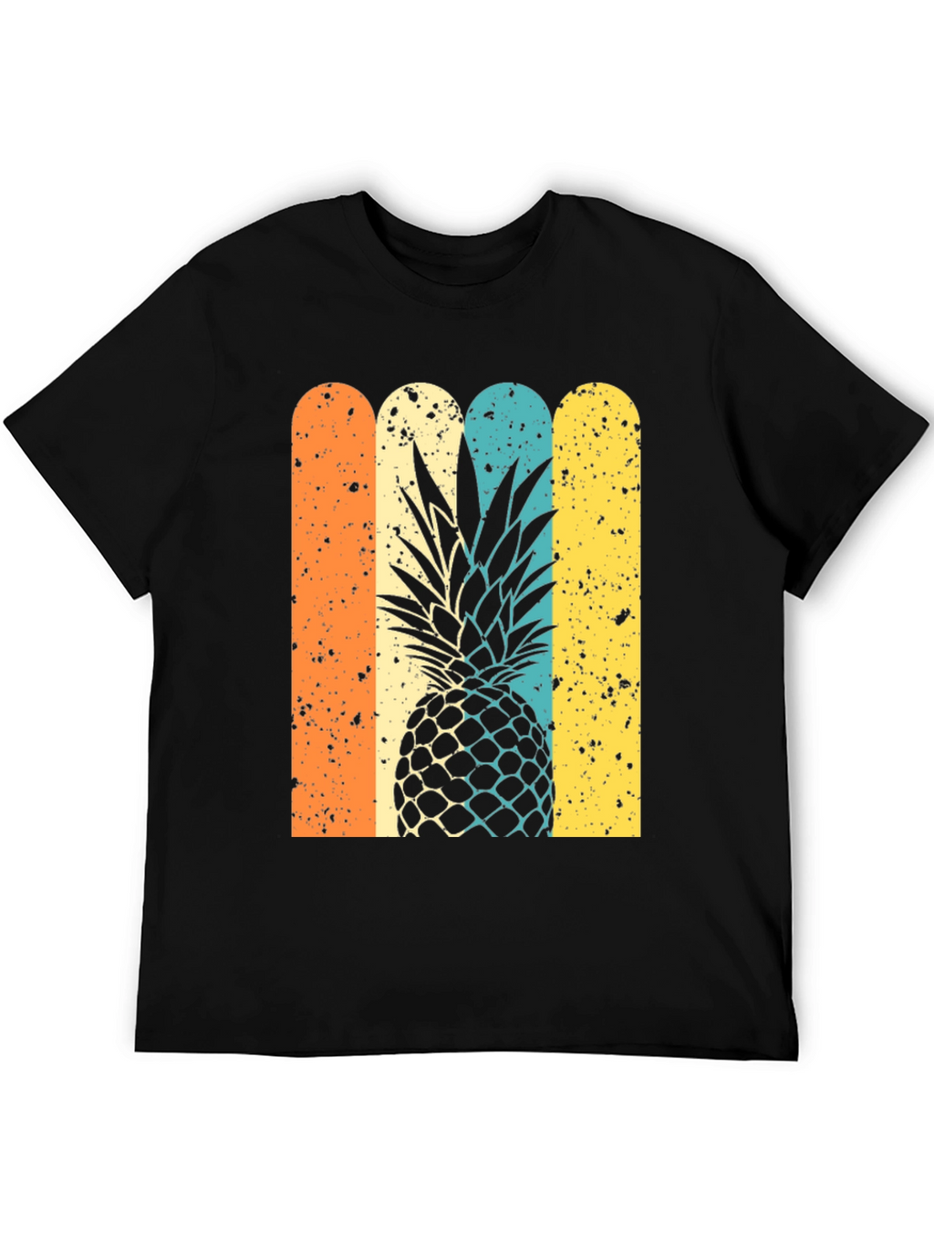 Retro Pineapple Graphic Tee - Stylish Unisex T-Shirt