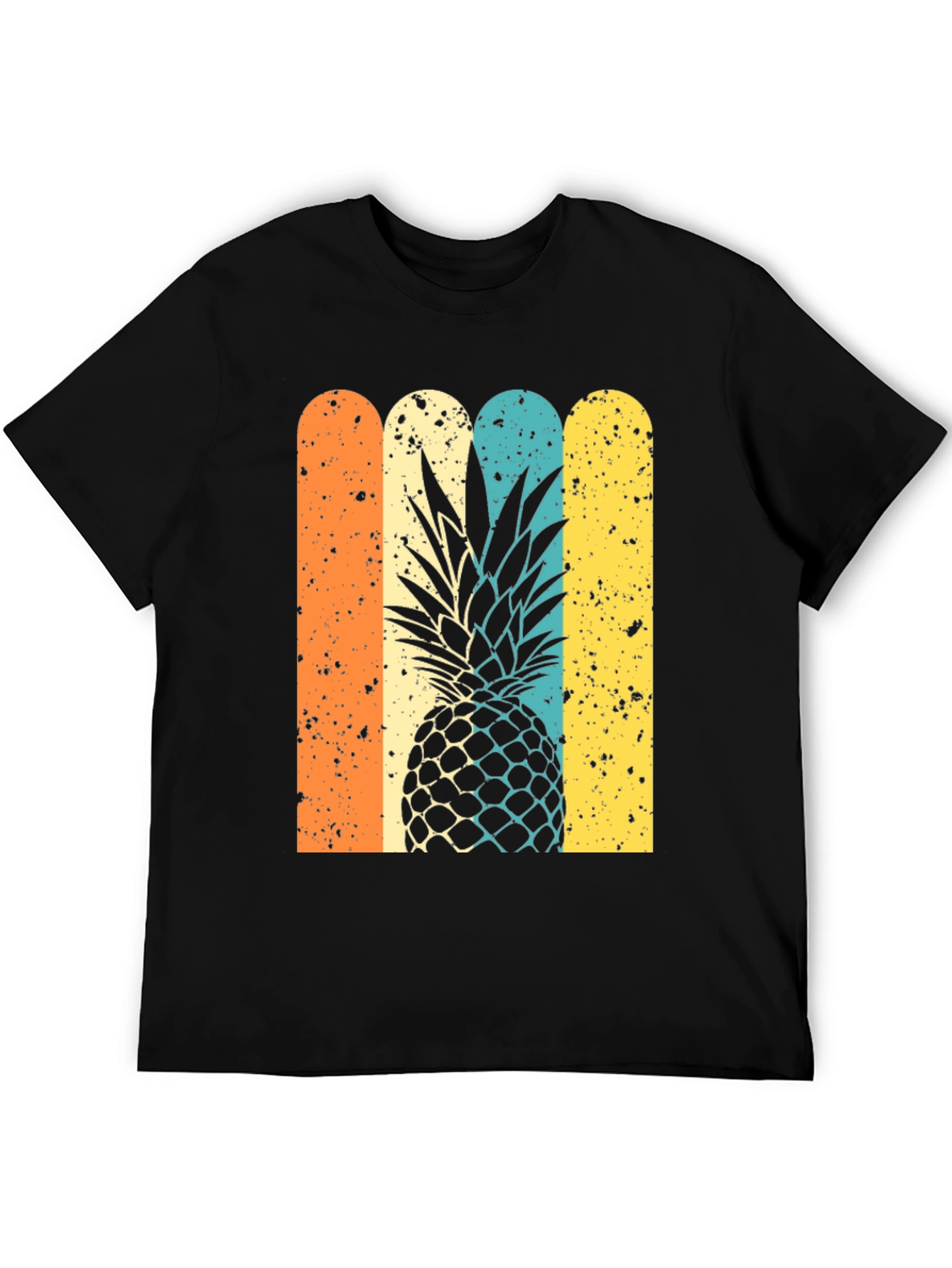 Retro Pineapple Graphic Tee - Stylish Unisex T-Shirt
