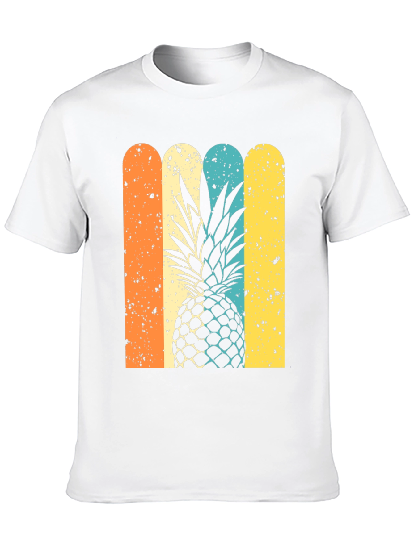 Retro Pineapple Graphic Tee - Stylish Unisex T-Shirt