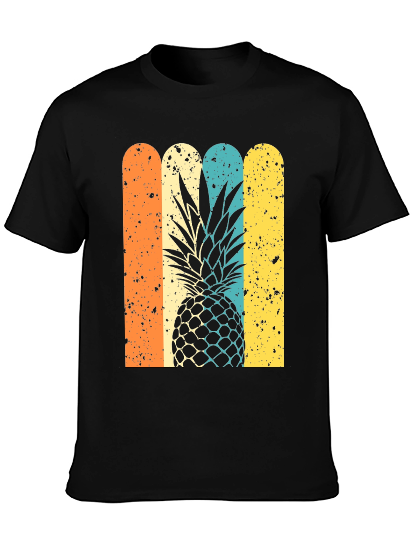 Retro Pineapple Graphic Tee - Stylish Unisex T-Shirt
