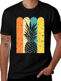 Retro Pineapple Graphic Tee - Stylish Unisex T-Shirt