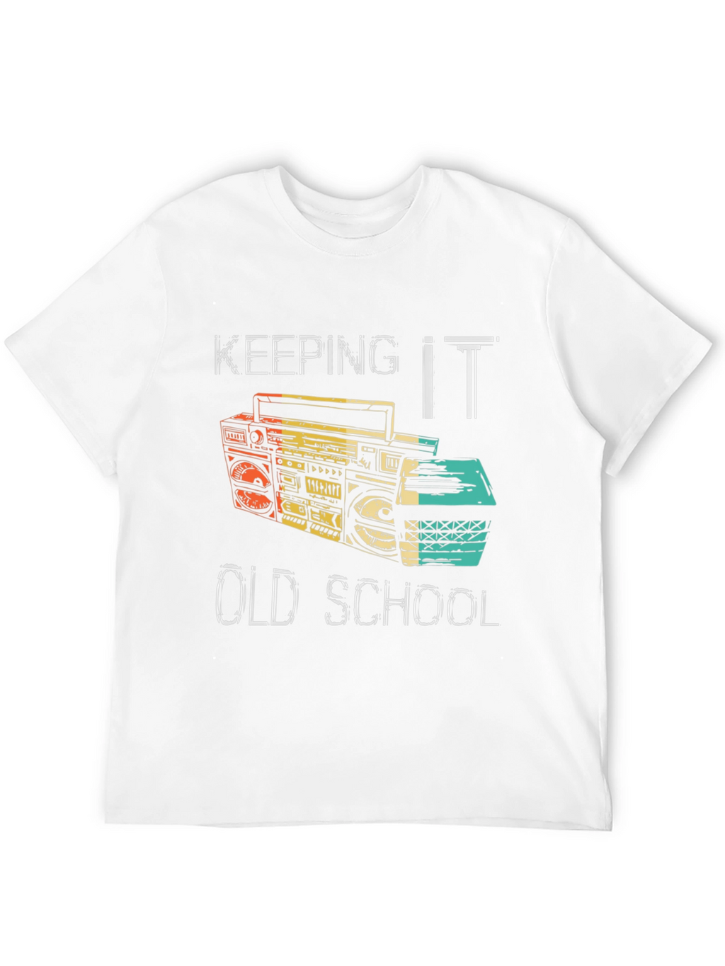 Retro Boombox Graphic T-Shirt - Keeping it Old School