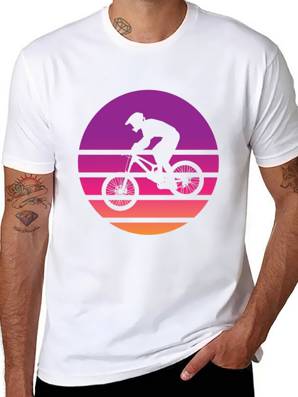 Retro Mountain Biker Graphic Tee