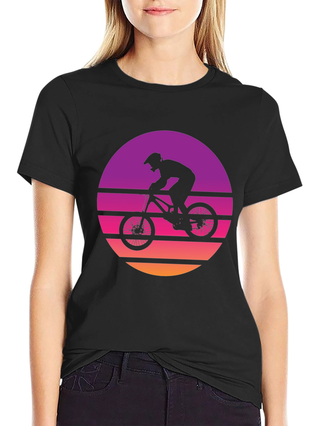 Retro Mountain Biker Graphic Tee