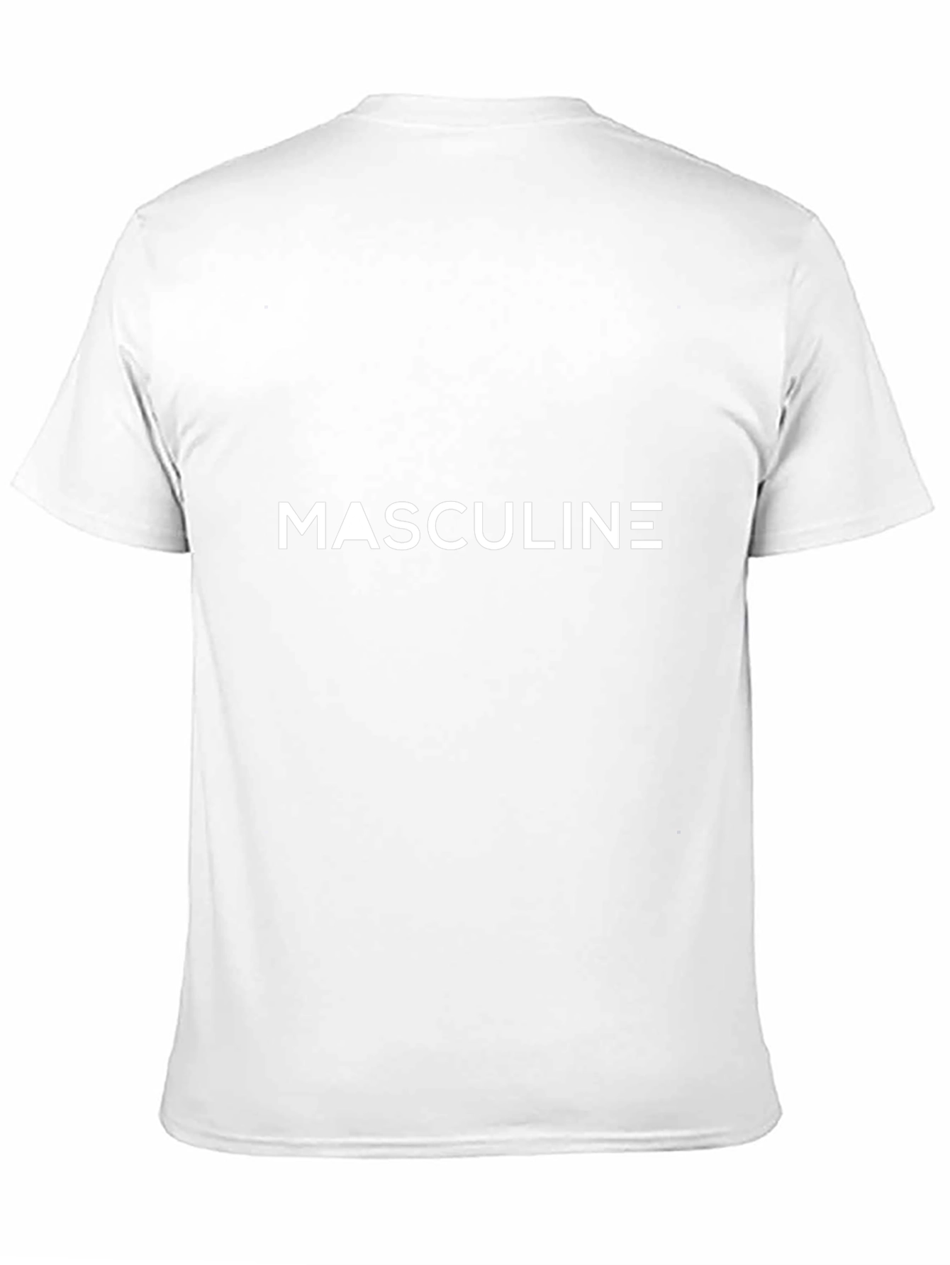 Masculine Graphic Print Black T-Shirt