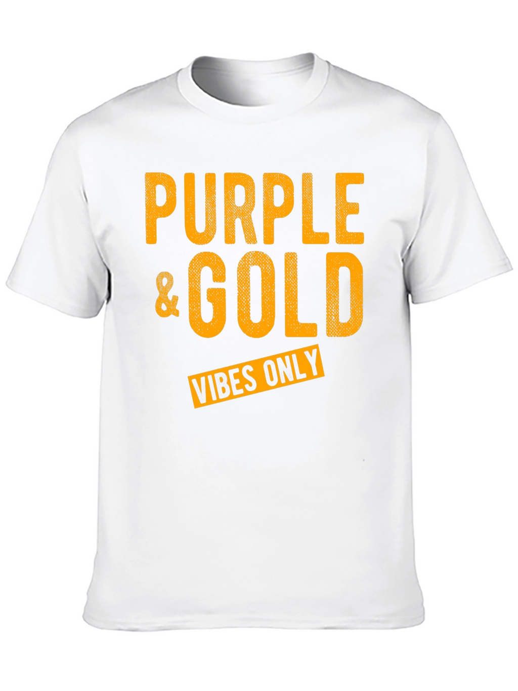 Purple & Gold Vibes Only Graphic T-Shirt