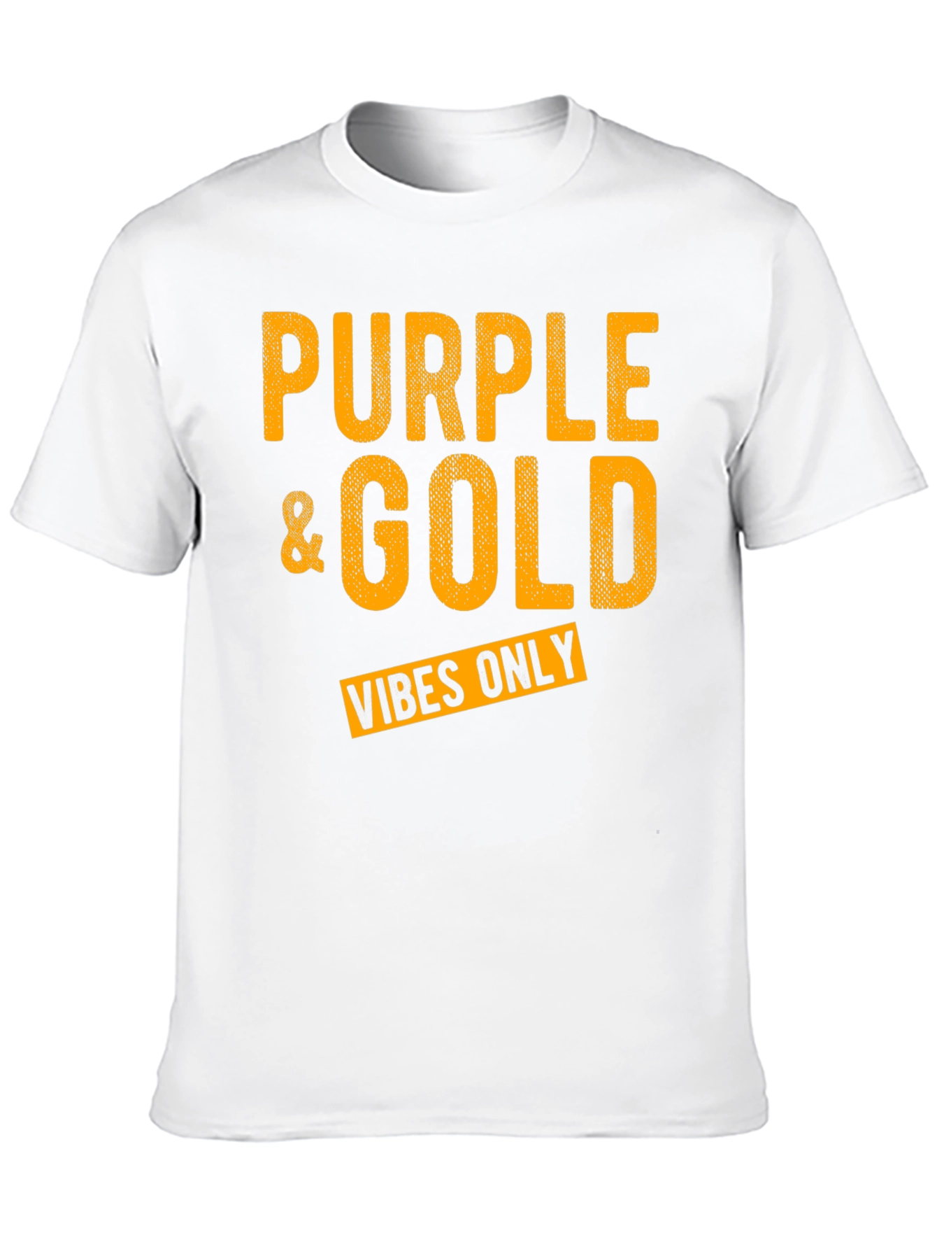 Purple & Gold Vibes Only Graphic T-Shirt