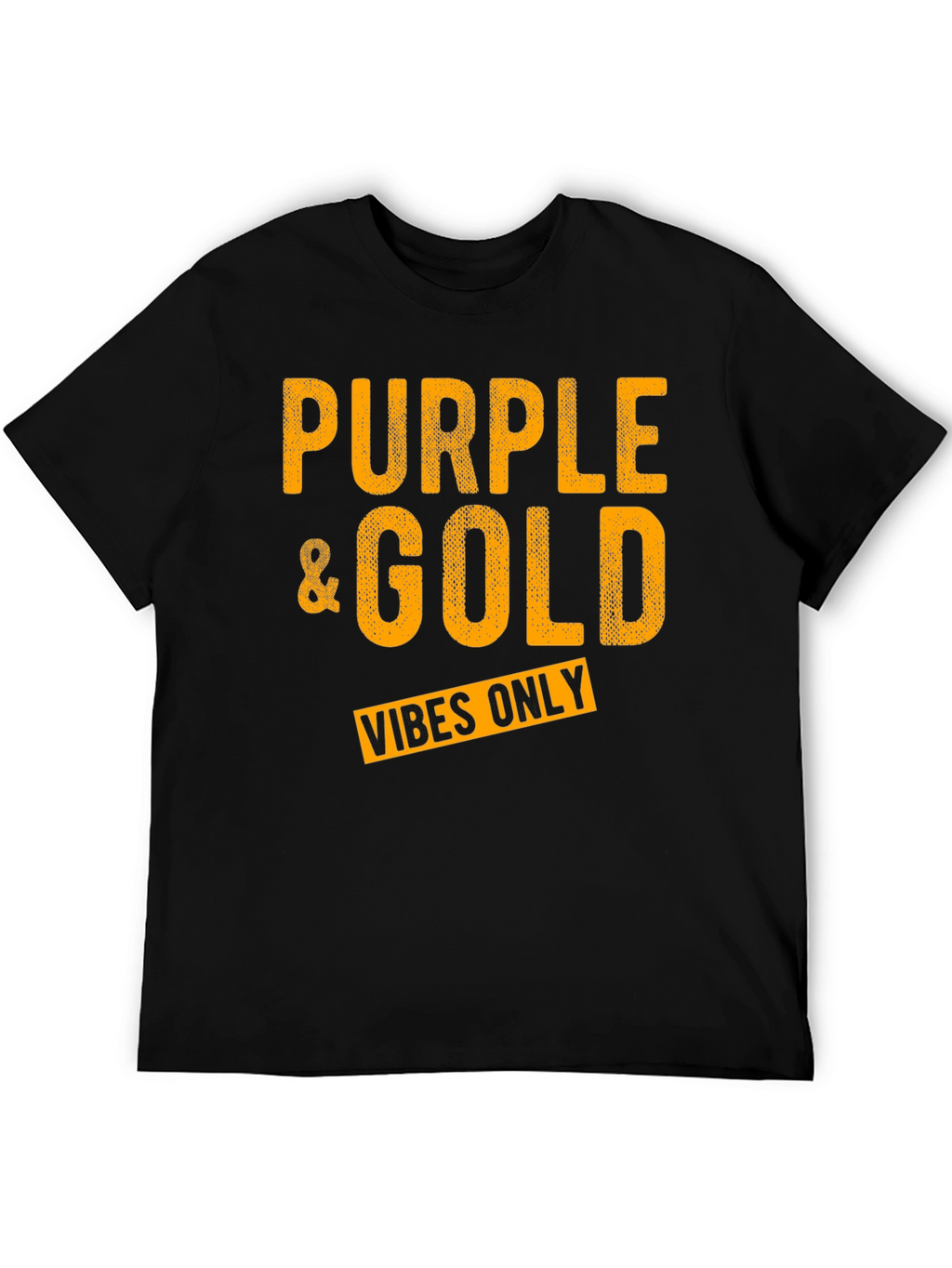 Purple & Gold Vibes Only Graphic T-Shirt