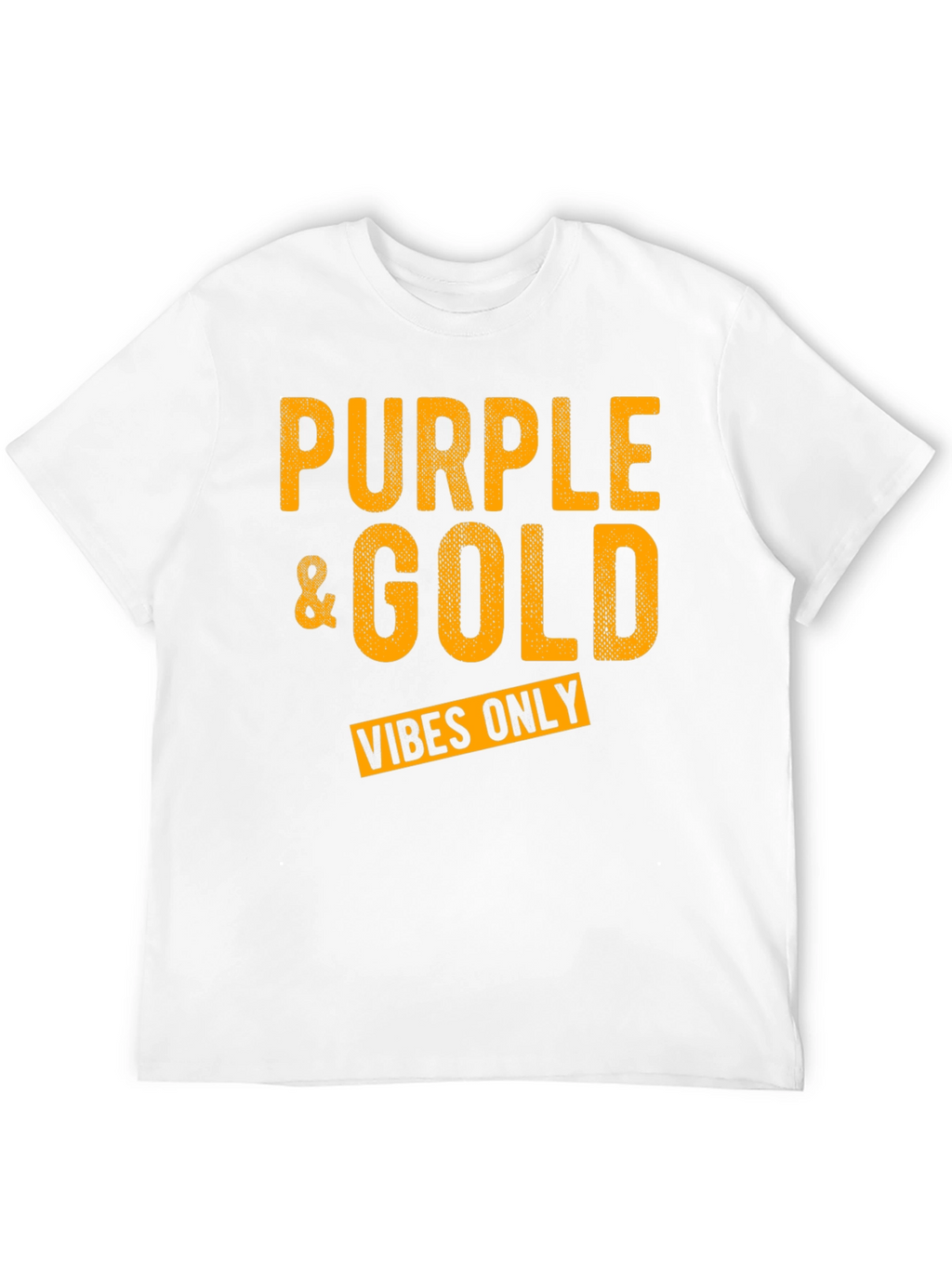 Purple & Gold Vibes Only Graphic T-Shirt