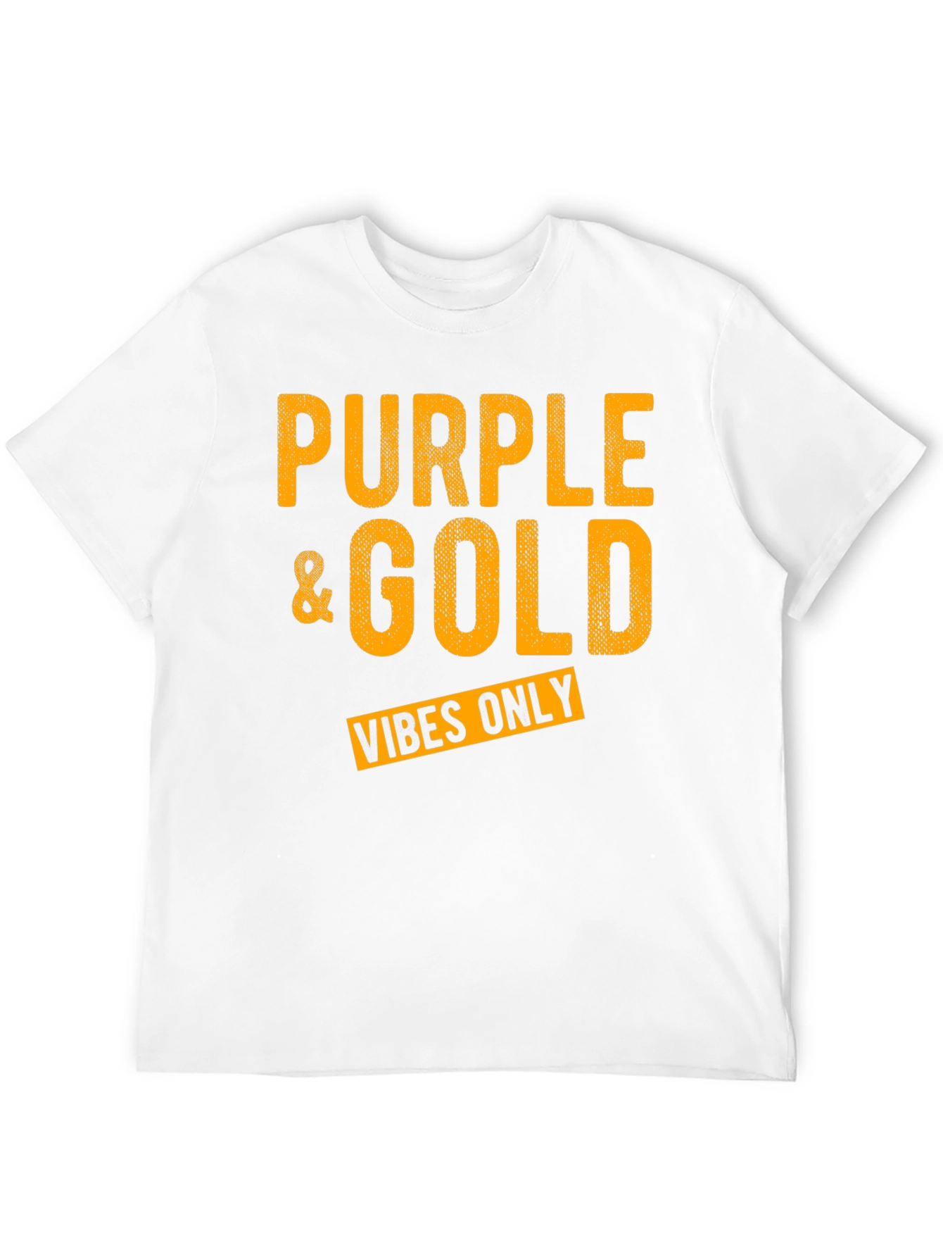 Purple & Gold Vibes Only Graphic T-Shirt