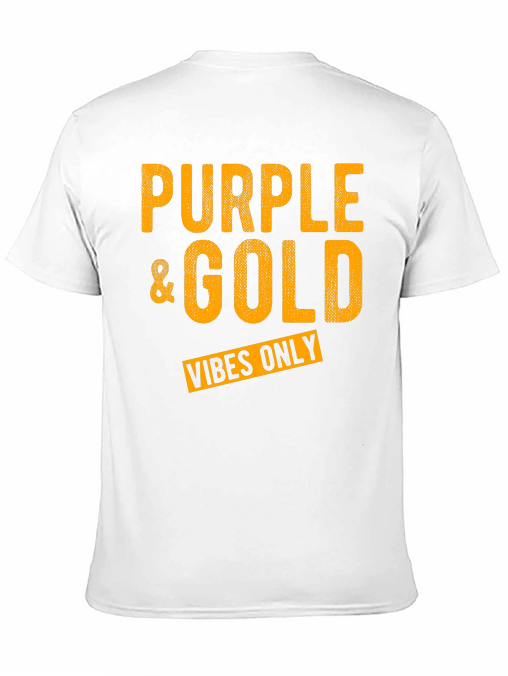 Purple & Gold Vibes Only Graphic T-Shirt