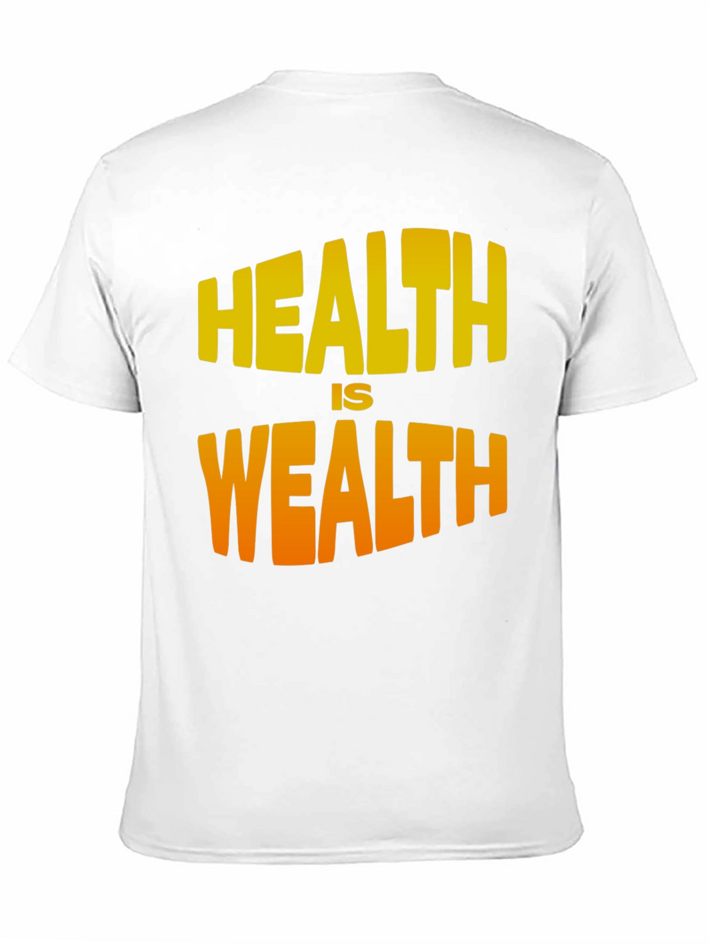 Health is Wealth Graphic T-Shirt - Black