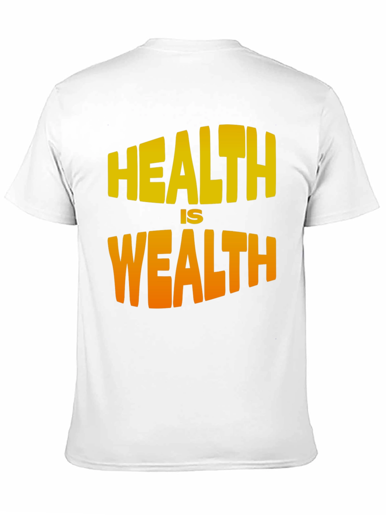 Health is Wealth Graphic T-Shirt - Black
