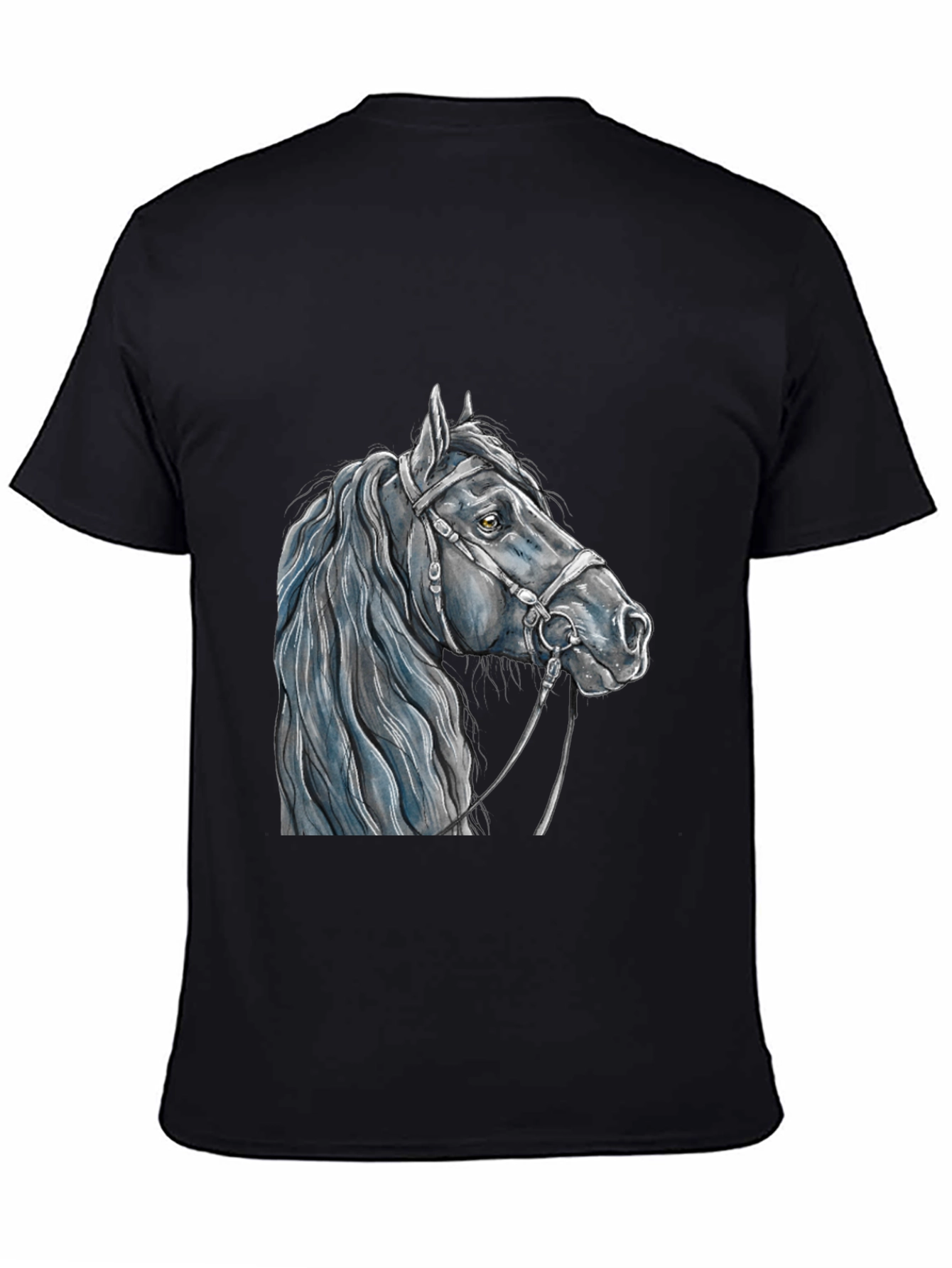 Black Horse Graphic Tee - Mens Short Sleeve T-Shirt