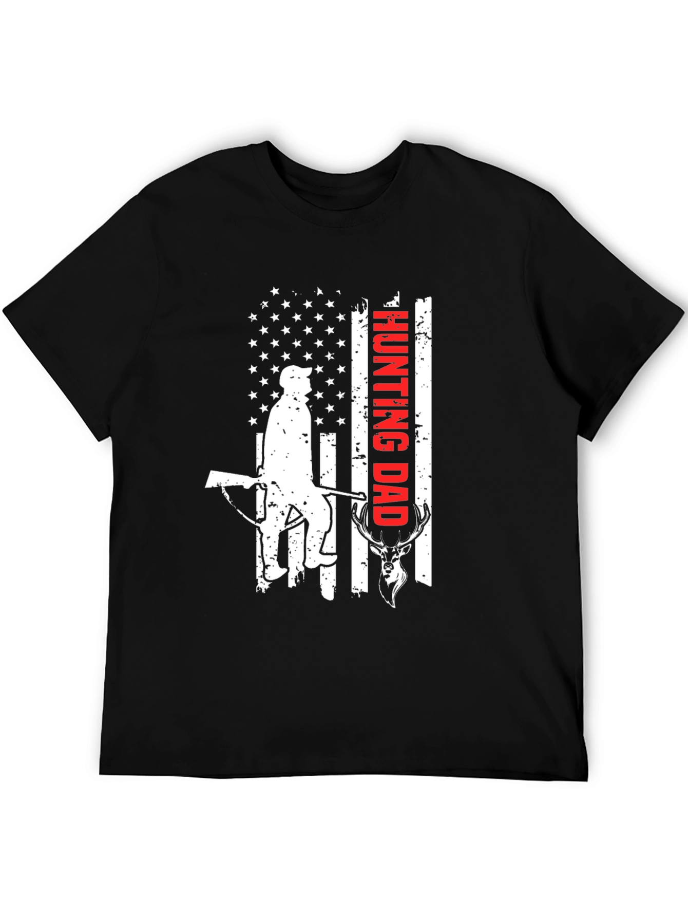 Hunting Dad Graphic Tee - Patriotic Hunter T-Shirt