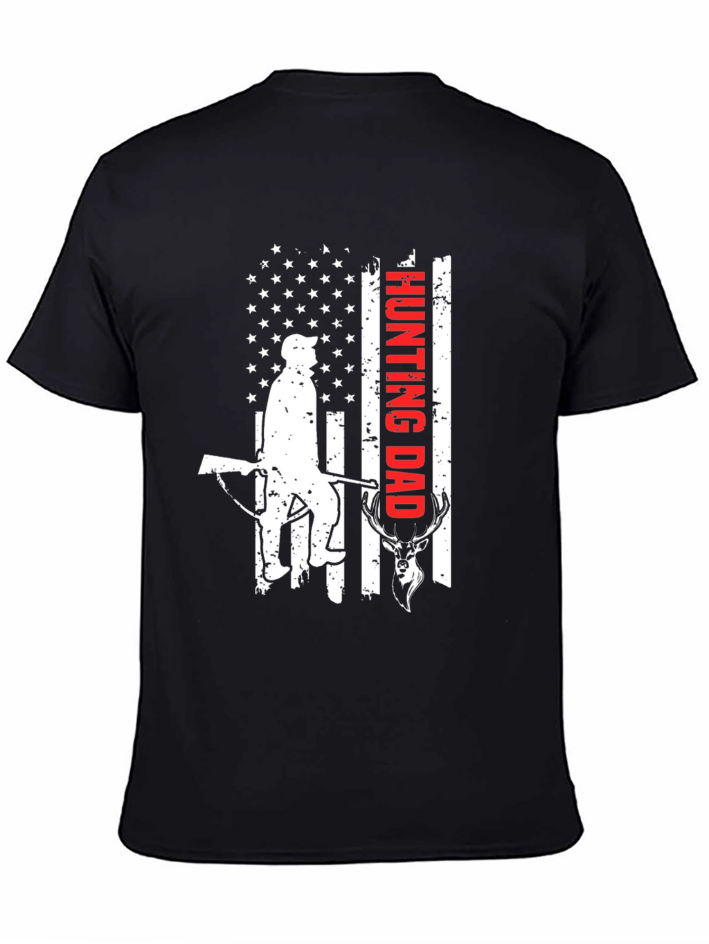 Hunting Dad Graphic Tee - Patriotic Hunter T-Shirt