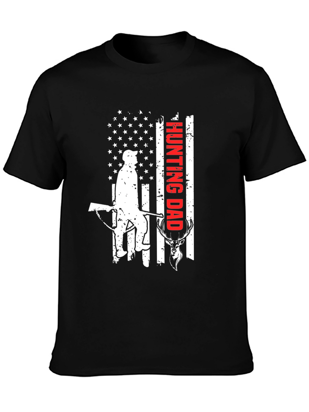 Hunting Dad Graphic Tee - Patriotic Hunter T-Shirt