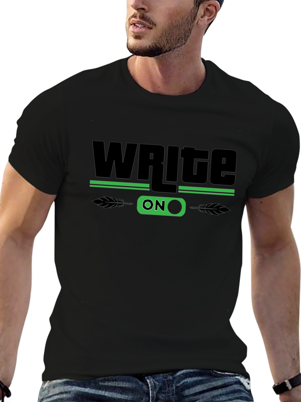 Write On Graphic T-Shirt - Stylish Novelty Tee