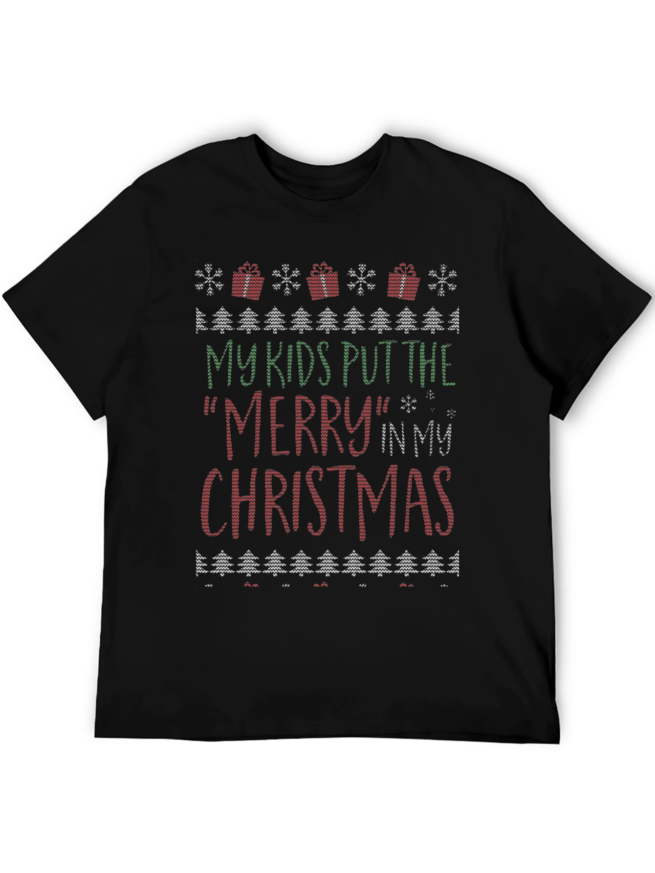 Funny Christmas T-Shirt: My Kids Put the Merry in Christmas