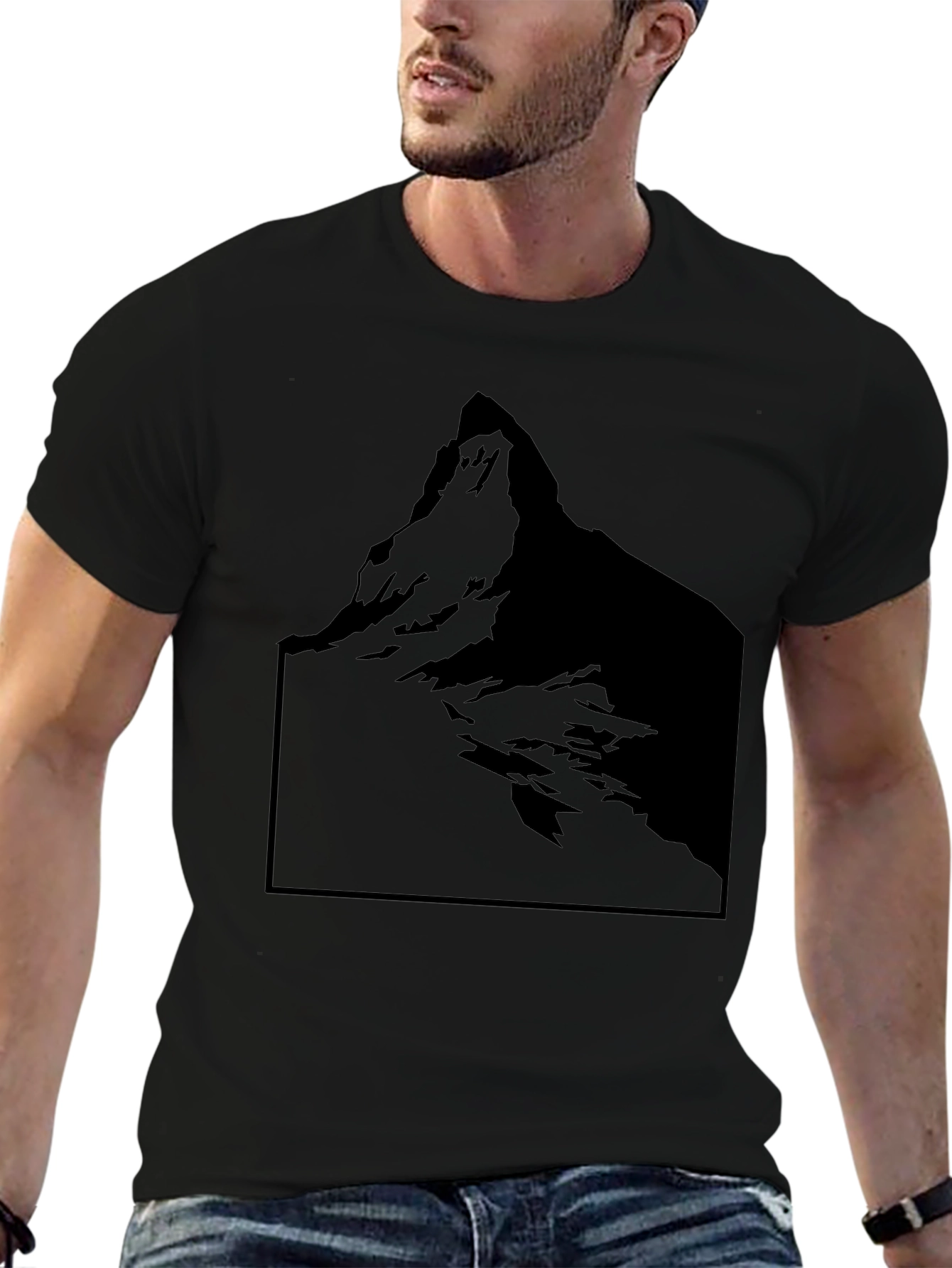 Mountain Graphic Black Tee
