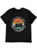 Freeze Time Photographer T-Shirt Camera Superpower Tee