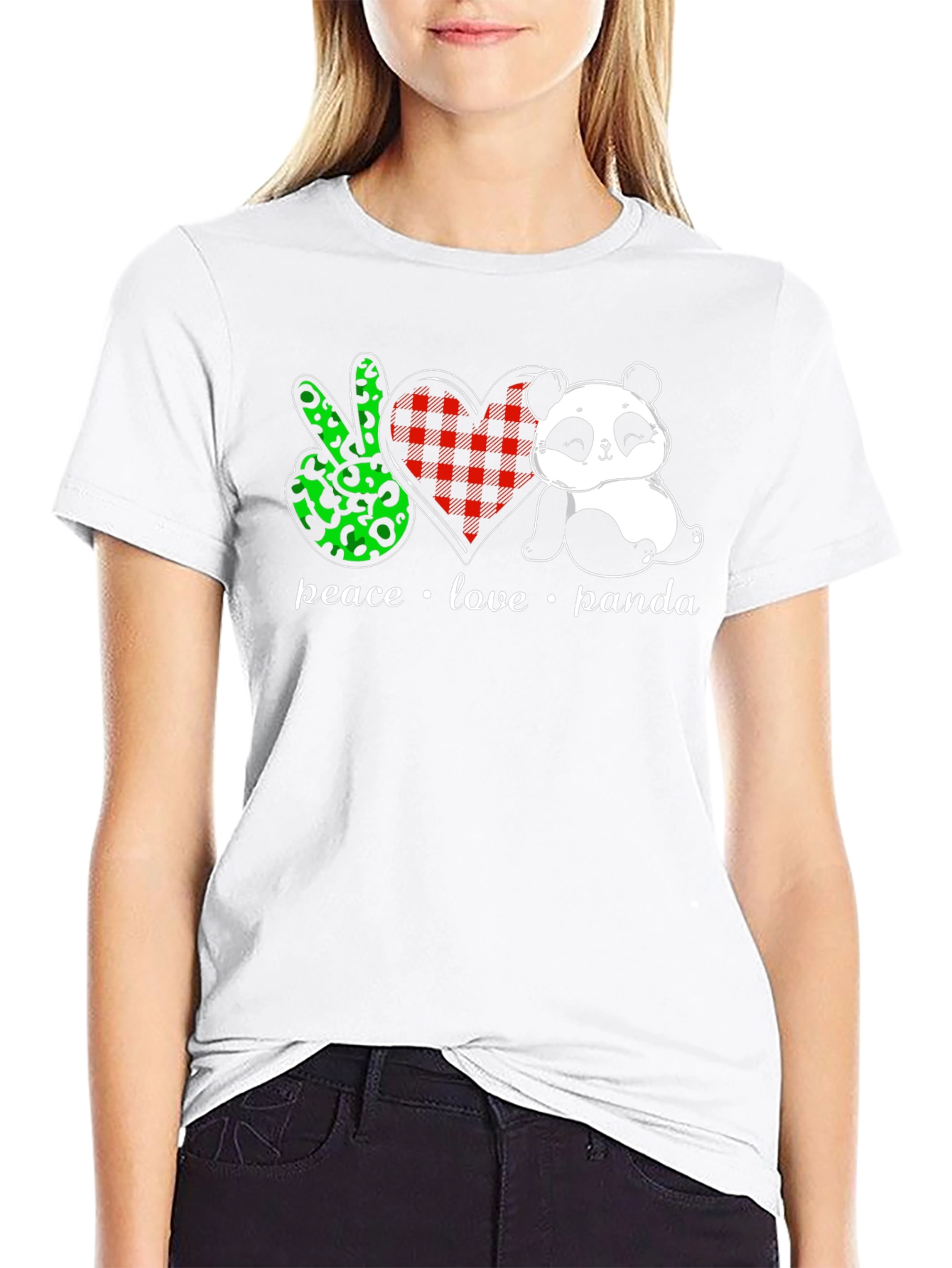 Peace Love Panda T-Shirt
