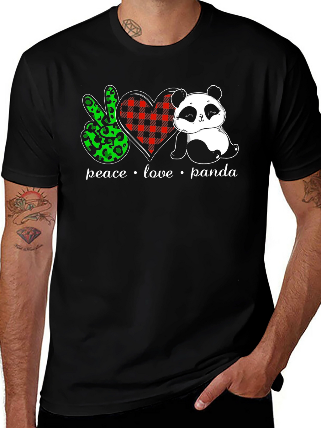 Peace Love Panda T-Shirt