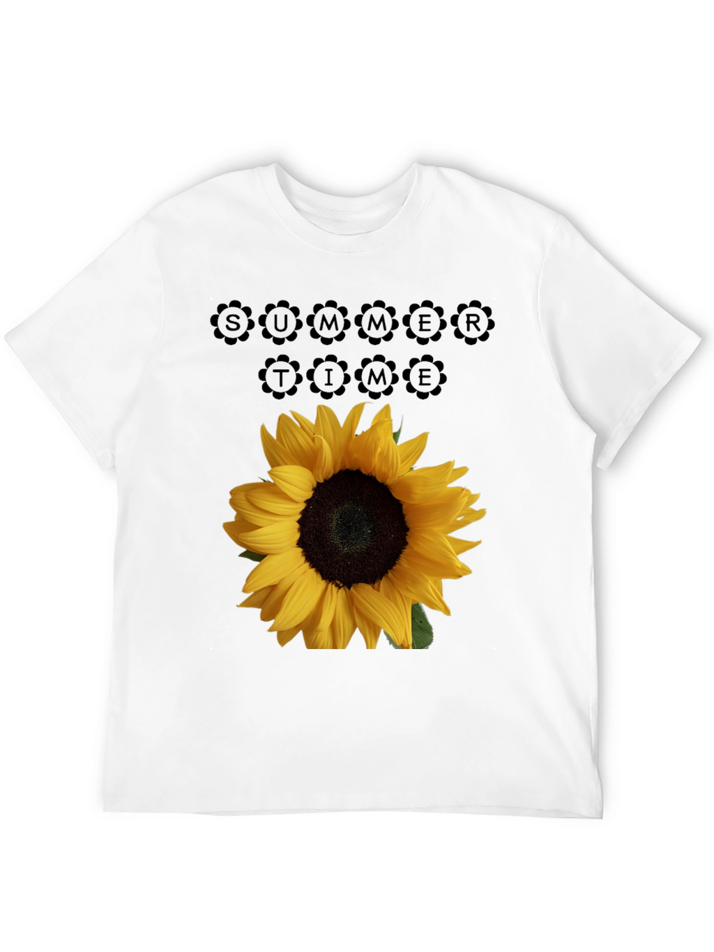 Sunflower Summertime Black T-Shirt