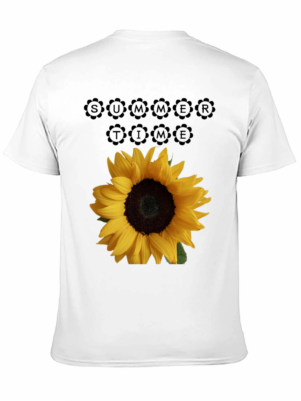 Sunflower Summertime Black T-Shirt
