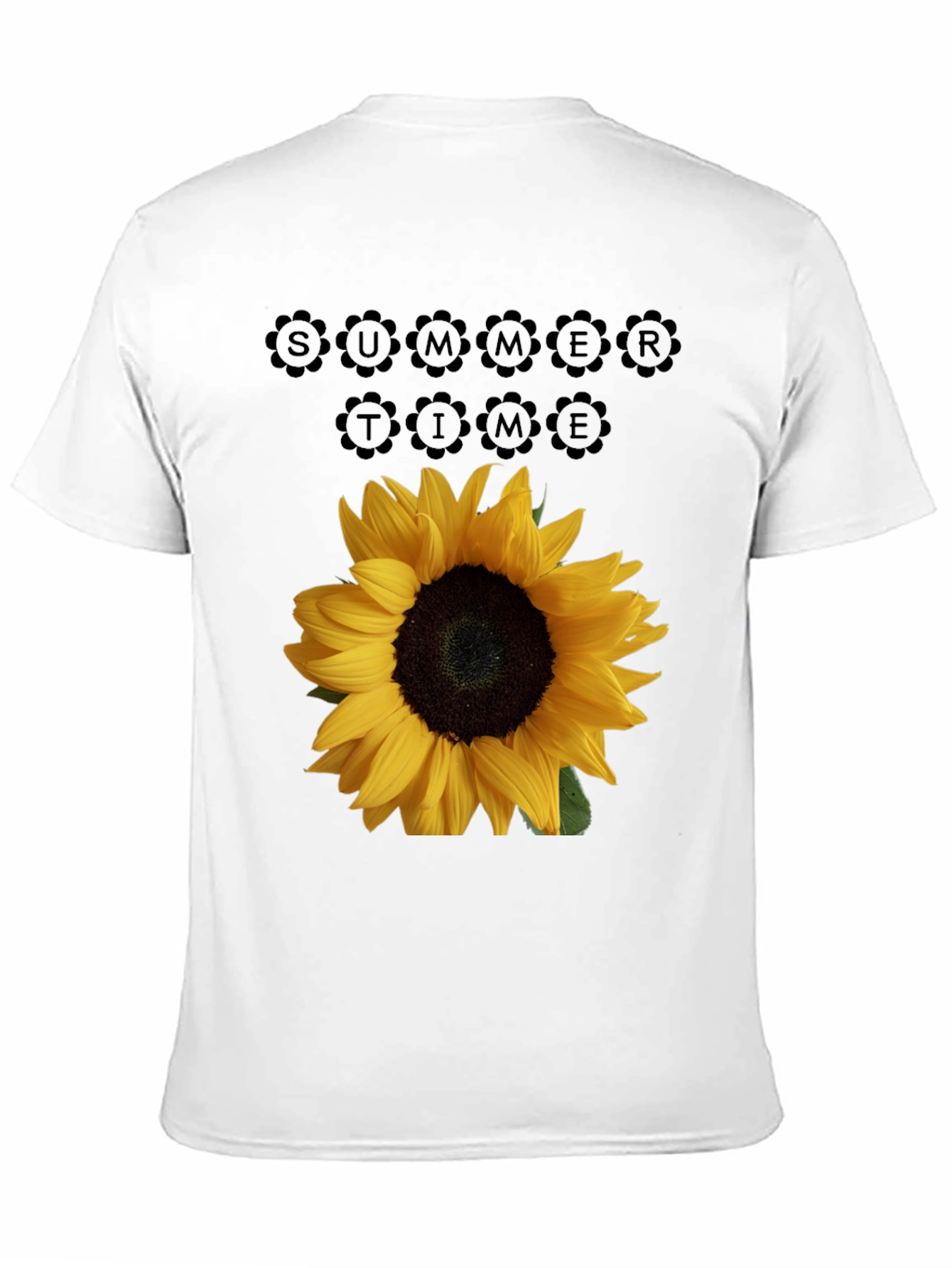 Sunflower Summertime Black T-Shirt