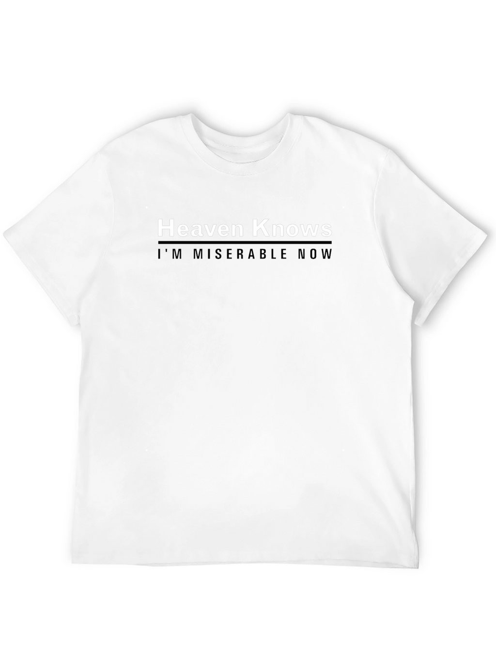 Heaven Knows T-Shirt - Mens Black Graphic Tee