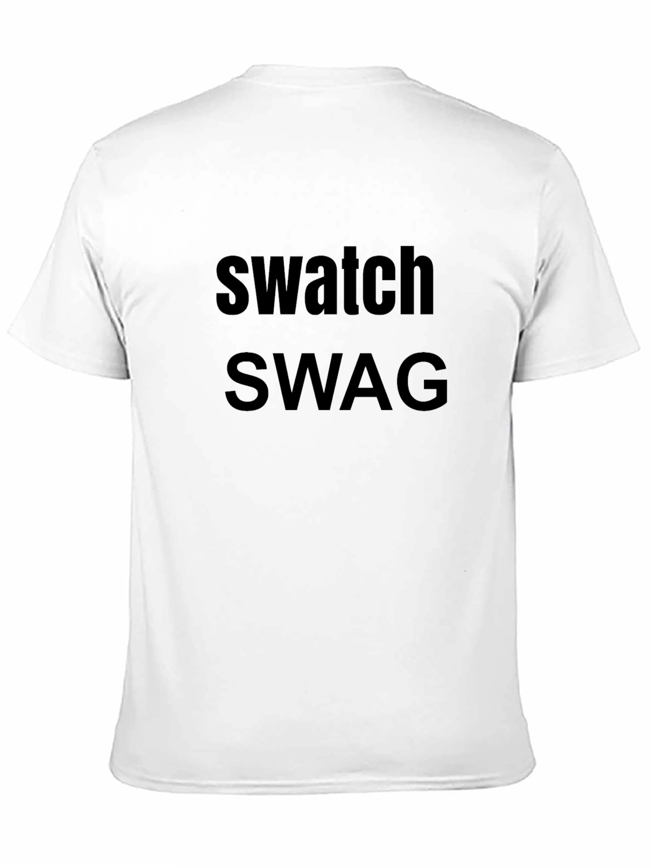 Swatch SWAG Graphic Tee - Black Casual T-Shirt